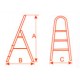 Aluminium Household Step Ladders Dalton ML-408